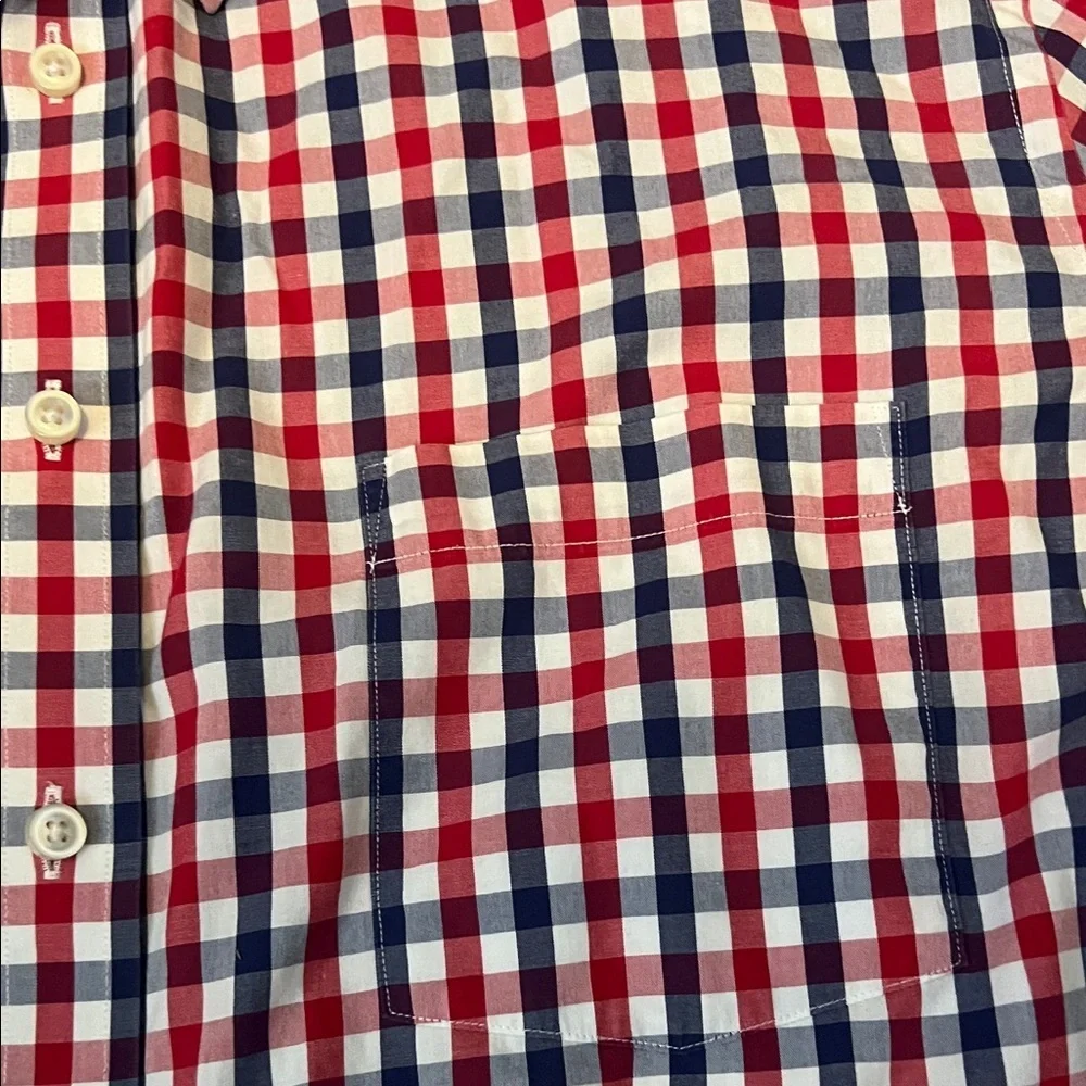 Maker & Company long sleeves Classic Red and Blue Plaid Men's Shirt large - Picture 3 of 4